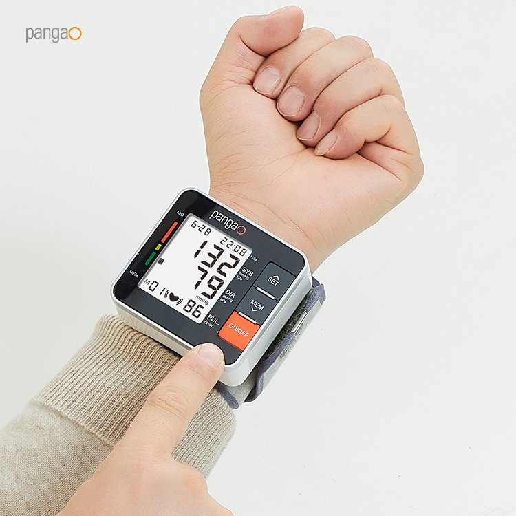 Medical Digital Electronic Tensiometer Wrist Blood Pressure Measure Instrument BP Monitor Sphygmomanometer