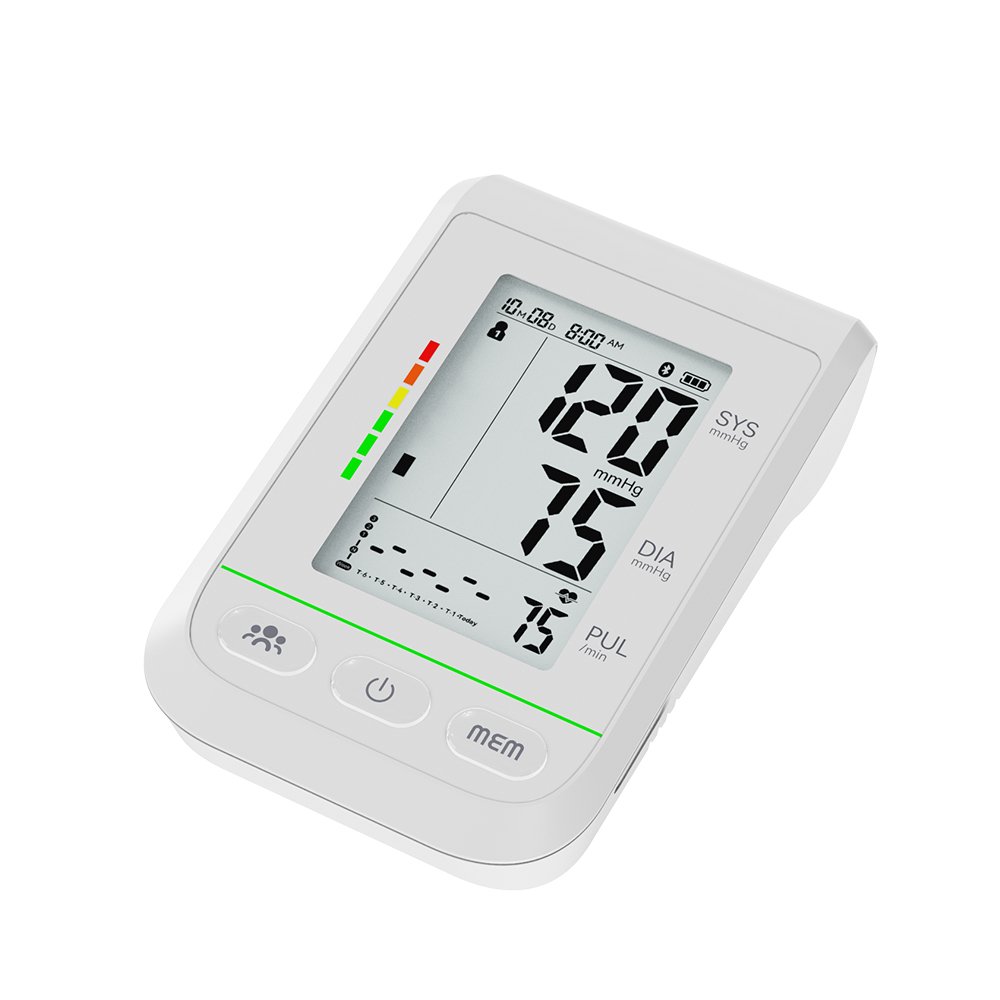 Medical Grade AFIB LED Display blood pressure Monitor Rechargeable Bluetooth Digital Tensiometer CE MDR Approved