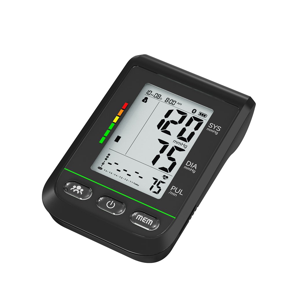 Medical Grade AFIB LED Display blood pressure Monitor Rechargeable Bluetooth Digital Tensiometer CE MDR Approved