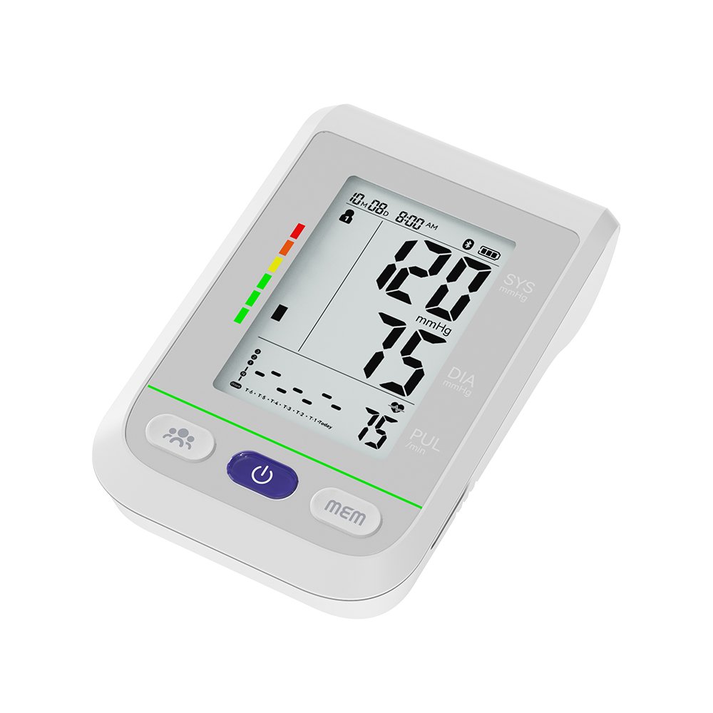 Medical Grade AFIB LED Display blood pressure Monitor Rechargeable Bluetooth Digital Tensiometer CE MDR Approved
