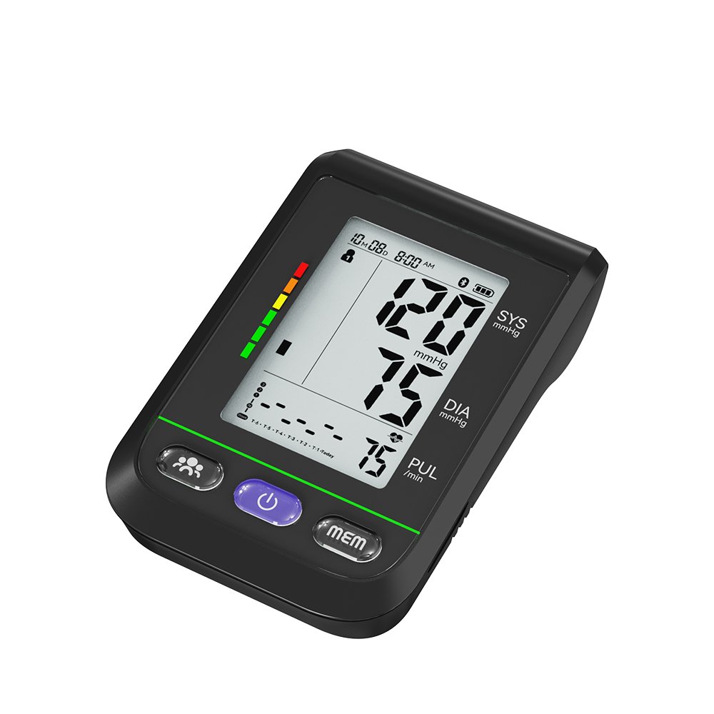 Medical Grade AFIB LED Display blood pressure Monitor Rechargeable Bluetooth Digital Tensiometer CE MDR Approved