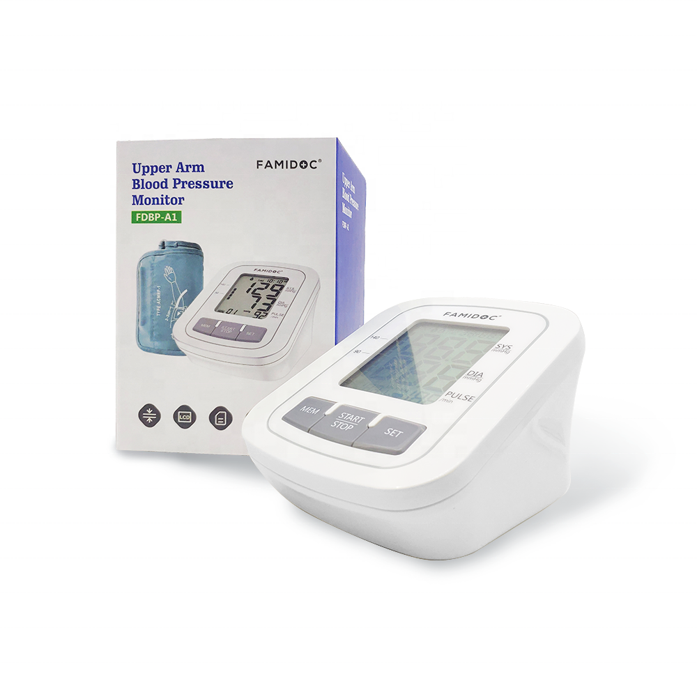 Large display upper arm blood pressure monitor BP Machine Tensiometer Armband Upper Arm Blood Pressure Monitor Cuff