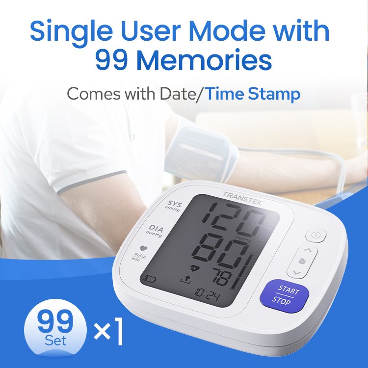 TRANSTEK Medical Devices Deflaction Sphygmomanometer Automatic Electric Blood Pressure BP Testing Machine Check Blood Pressure