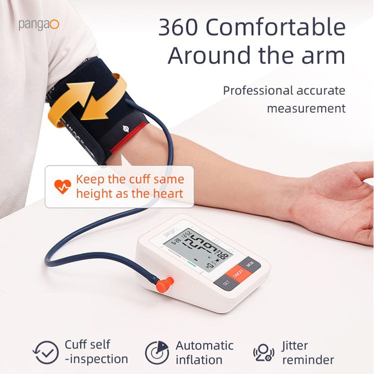 Medical Device Smart Arm Style Accurate Automatic BP Checking Machine Digital Blood Pressure Monitor