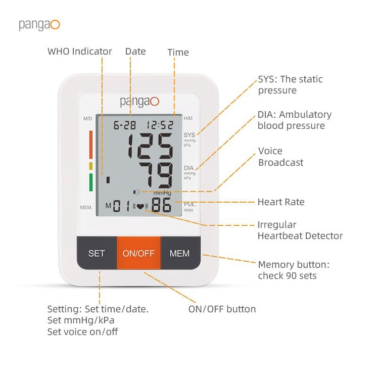 Medical Device Smart Arm Style Accurate Automatic BP Checking Machine Digital Blood Pressure Monitor