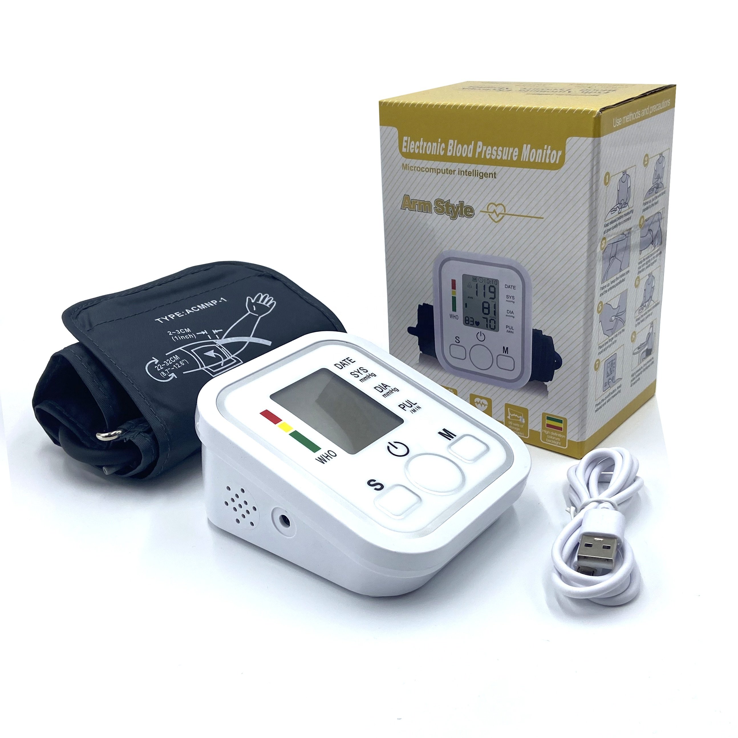Electronic Top-rated Cheapest Sphygmomanometer BP Machine Digital Blood Pressure Monitor Automatic Digital Monitor
