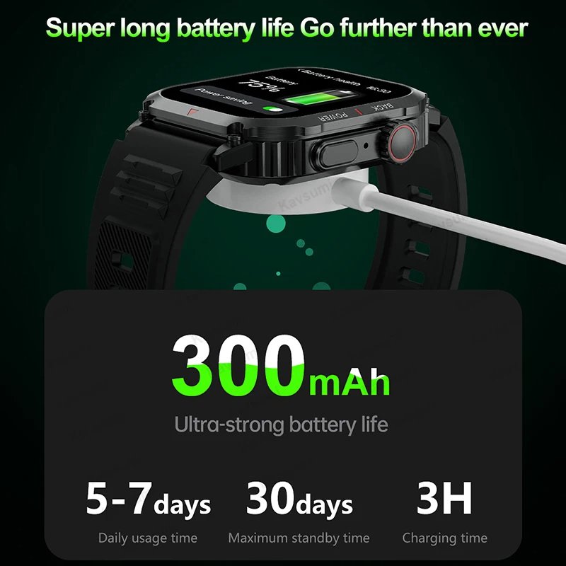 DK66 IP68 Waterproof Smartwatch Man Outdoor Sport Smart Watch for Men Women With Heart Rate Blood Pressure Monitoring