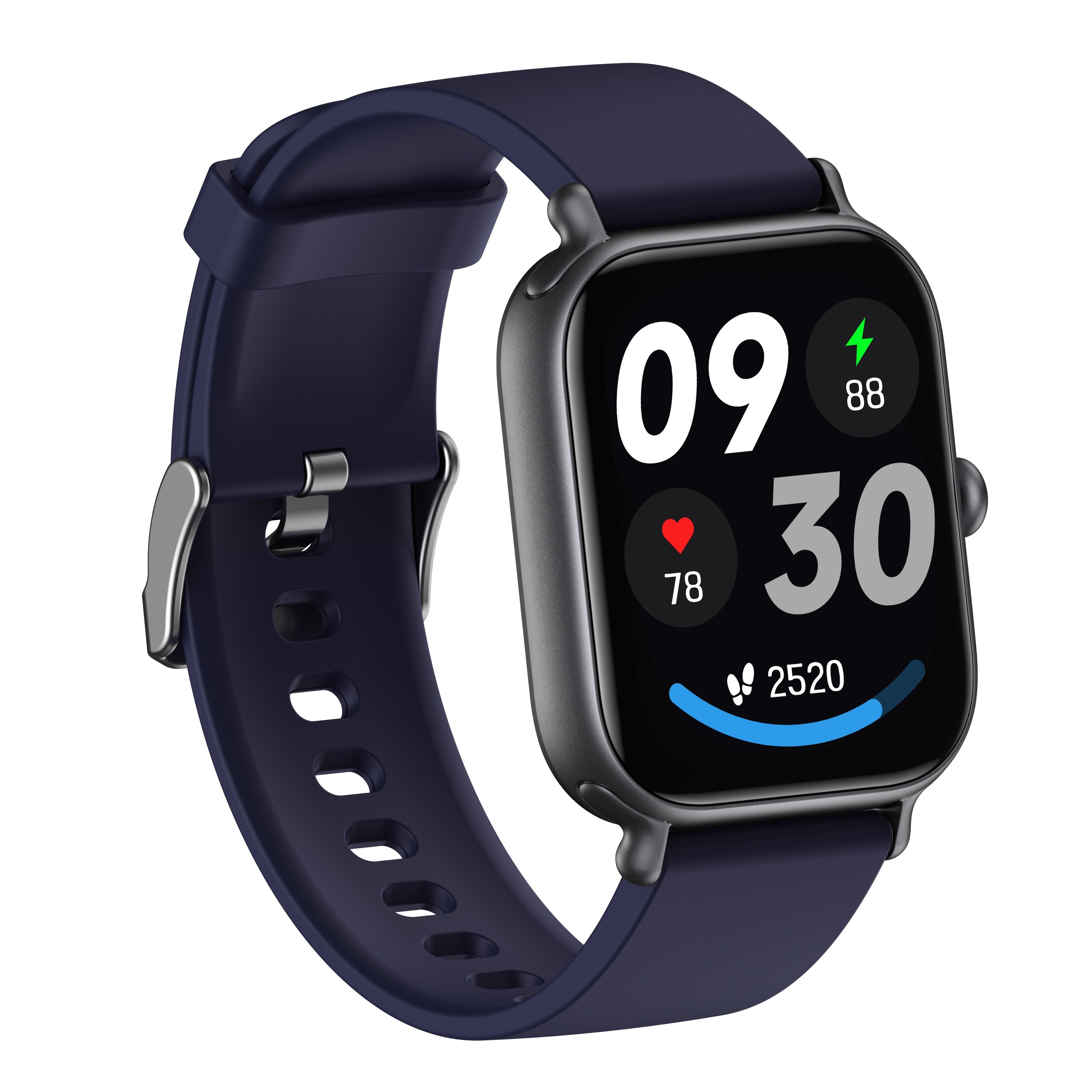1.95inch Waterproof Sports Smart Bracelet iOS Operated TFT Display Heart Rate Blood Pressure Monitoring Compass Answer Call