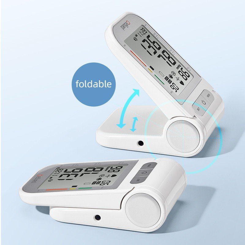 Electronic automatic sphygmomanometer digital bp operator foldable upper arm blood pressure monitor with large cuff