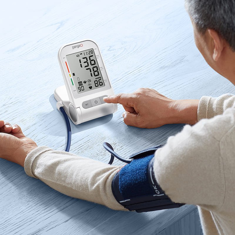 Electronic automatic sphygmomanometer digital bp operator foldable upper arm blood pressure monitor with large cuff
