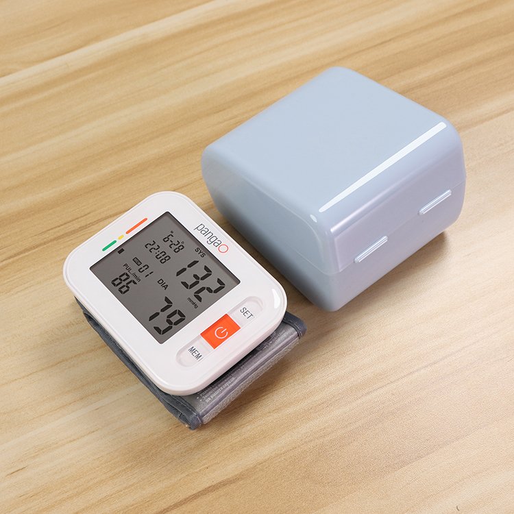 Pangao hot sale digital oem mini portable medical high quality wrist blood pressure bp machine monitor