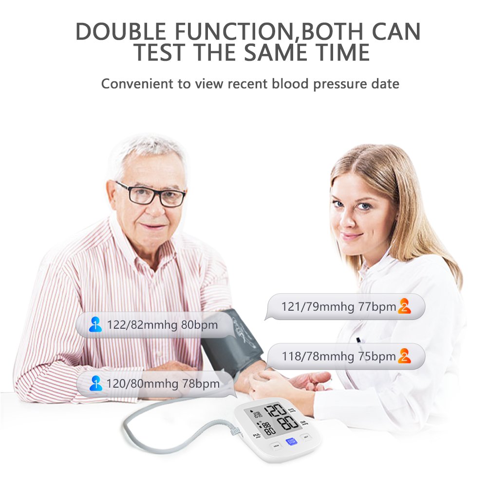 BP Machine Digital Blood Pressure Monitors Tensiometer Electric Portable Smart Sphygmomanometer Upper Arm Blood Pressure Machine