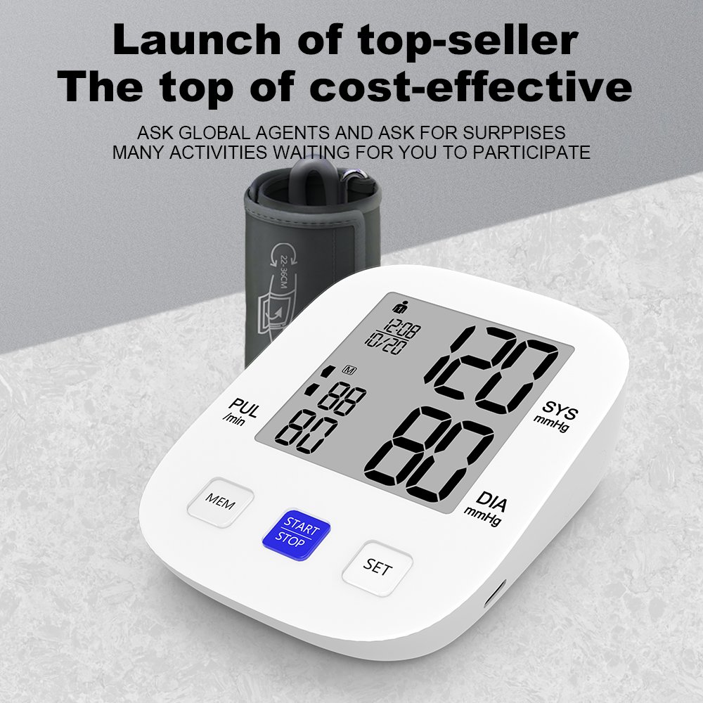 BP Machine Digital Blood Pressure Monitors Tensiometer Electric Portable Smart Sphygmomanometer Upper Arm Blood Pressure Machine