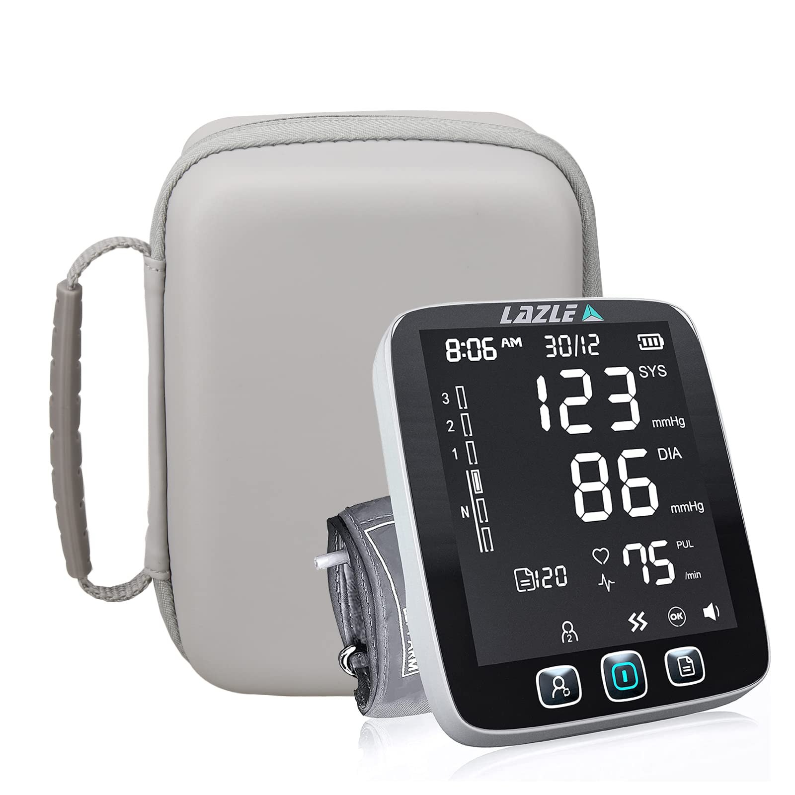 Professional custom made home use upper arm blood pressure monitor EVA hard shell carrying storage case