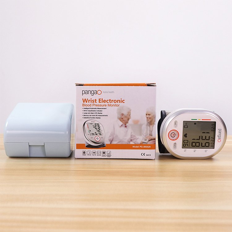Fully automatic electronic sphygmomanomet wrist bp machine blood pressure monitor devices for home use