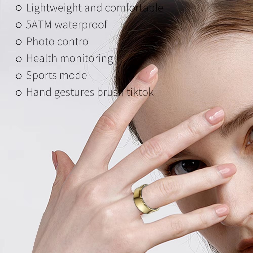 SHR Ring Custom S5 Wearable Digital Android IOS SDK Sports Heart Rate Blood Pressure Sleep Fitness Tracker SAM SUNG Smart Ring