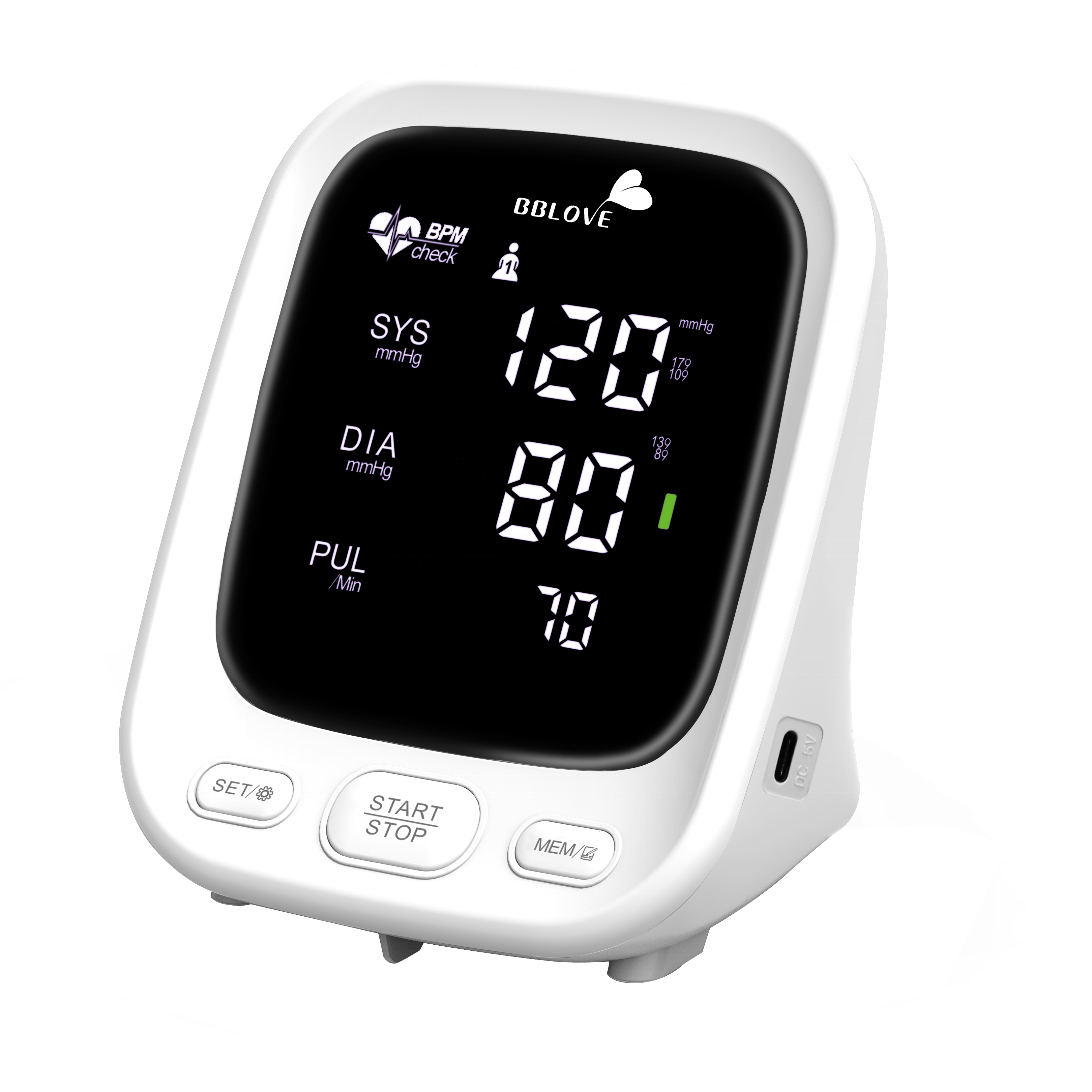Big Screen LED display Digital Blood Pressure Monitor Smart Sphygmomanometer BP Machine Factory Price