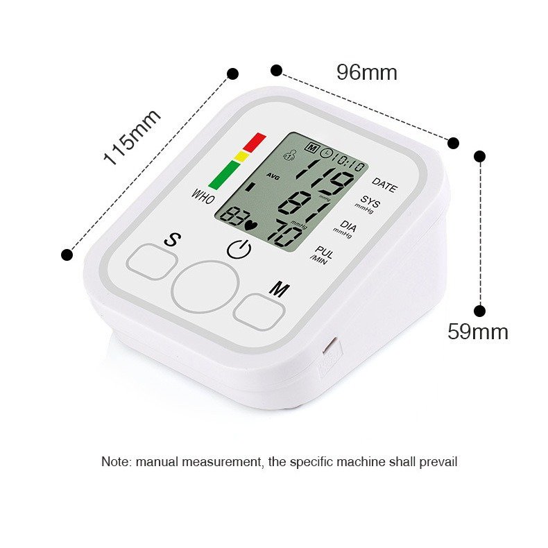 Digital Blood Pressure Monitor Portable Electronic Upper Arm BP Machine