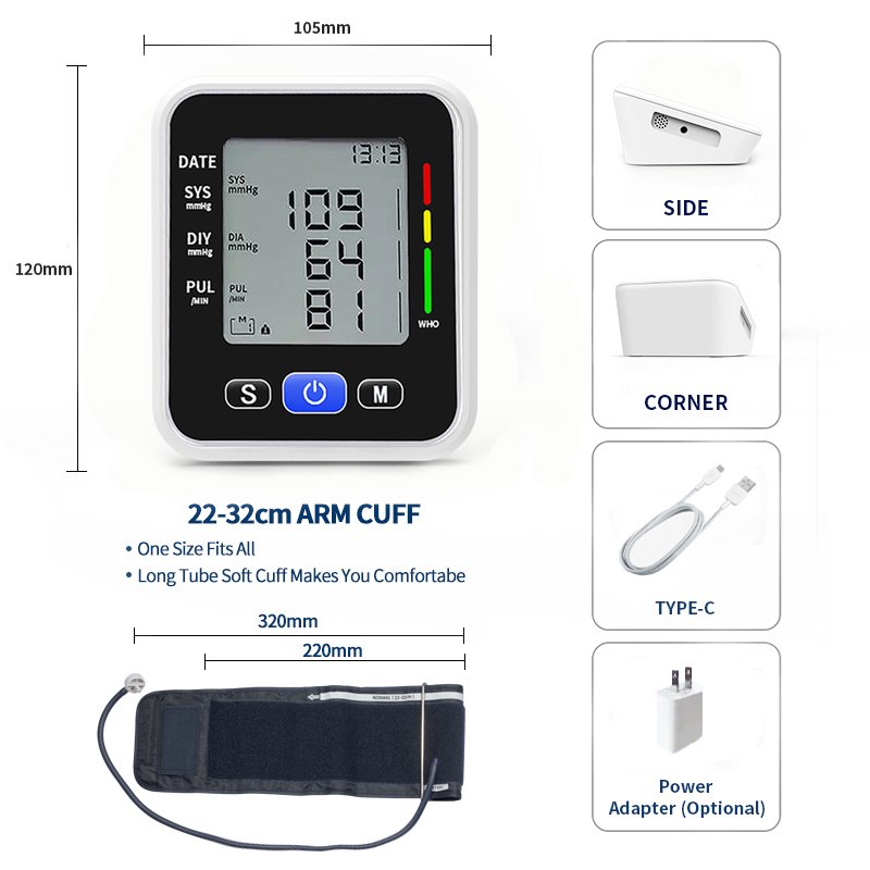 High Blood Pressure Monitoring Machine Smart Electronic Speakers Blood Pressure Monitor