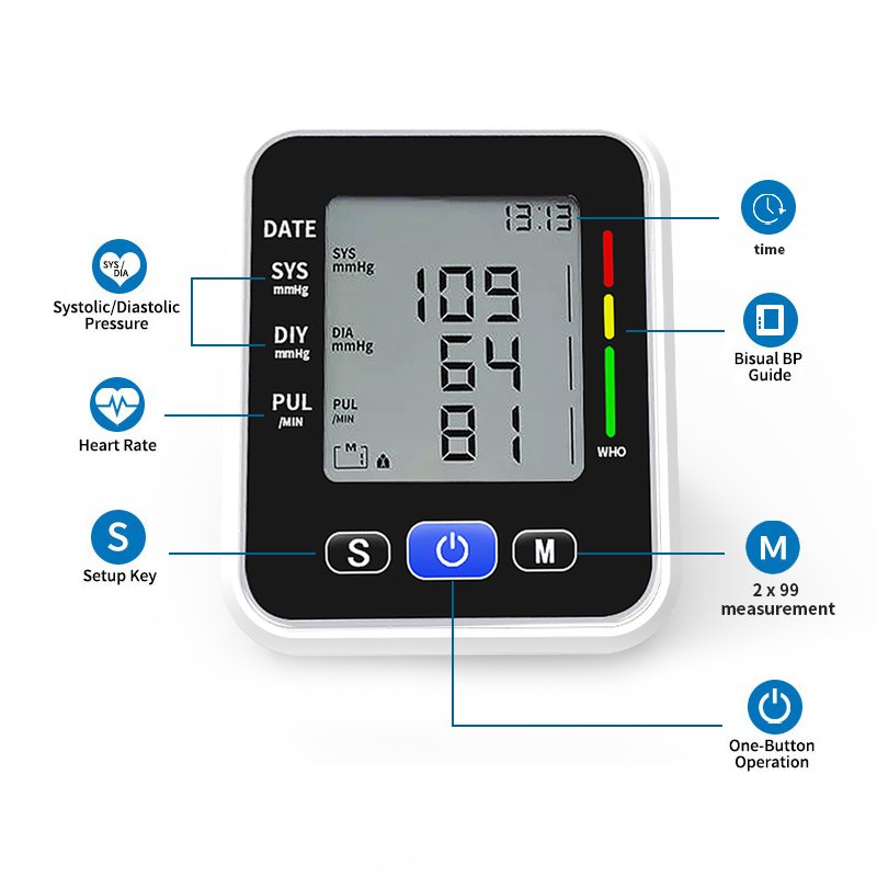 High Blood Pressure Monitoring Machine Smart Electronic Speakers Blood Pressure Monitor