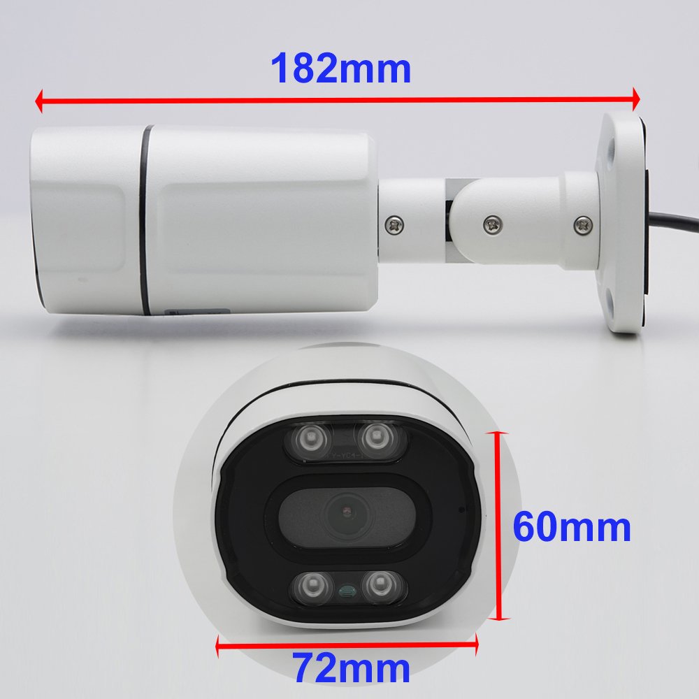 Full Color CCTV Camera ColorVu Series 5MP Bullet CVI CVBS TVI AHD 4 in 1 Camera Full Color Night Vision