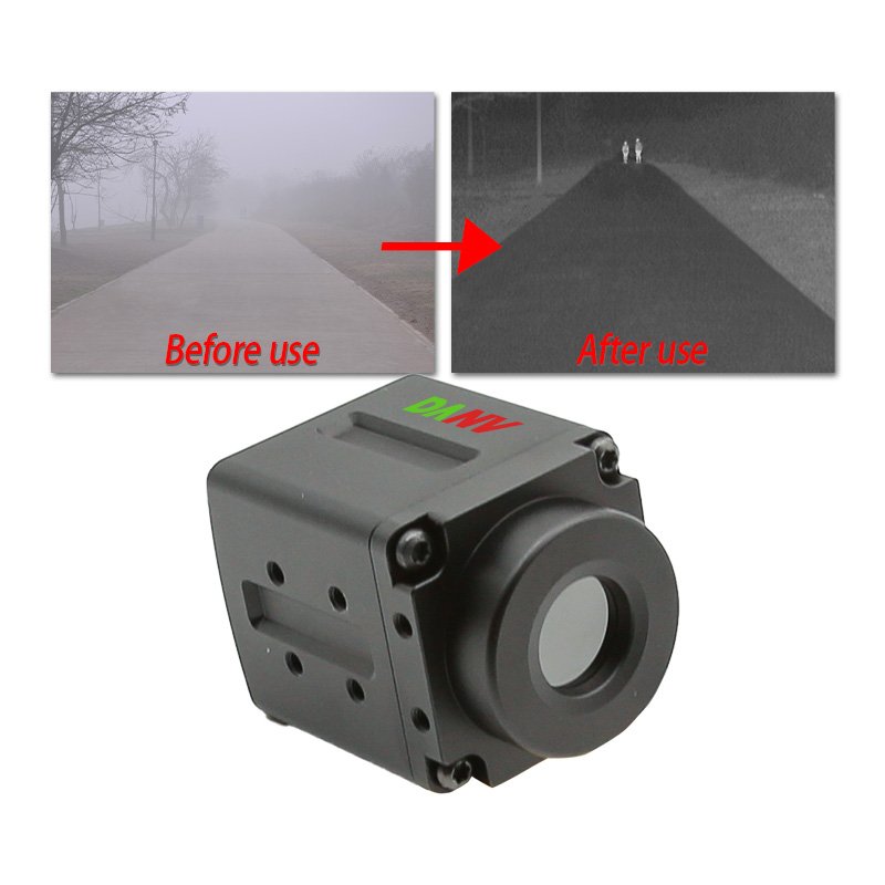 Anti Fog Mini Thermal Imaging Camera For Vehicle Day And Night Vision Navigation Infrared Car Camera