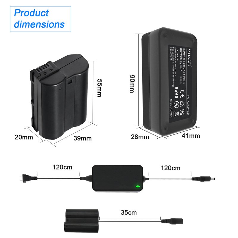 Fake Battery EP-5B EN-EL15 For Nikon Camera External Power Adapter