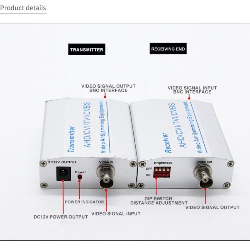 Cheap Price HD Video Anti-jamming AHD/CVI/TVI Signal Amplification Extender Coax Video Anti-jamming Device