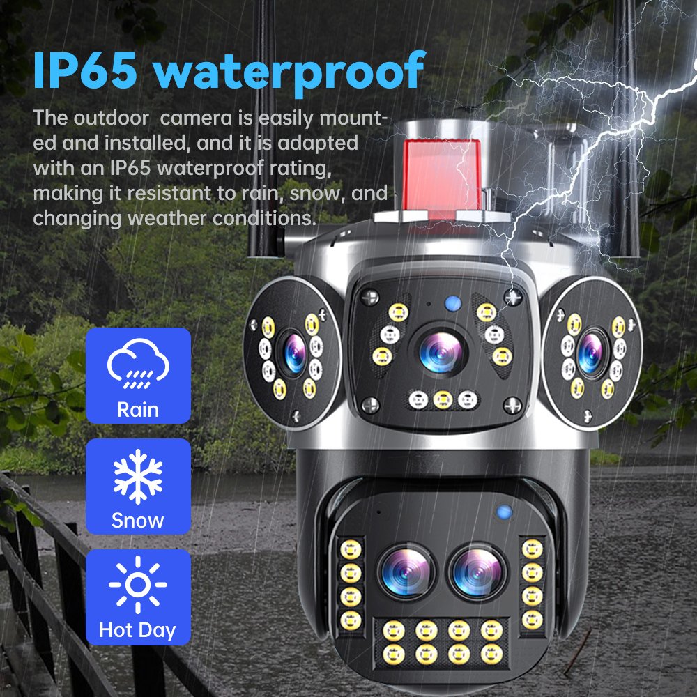 Wireless WiFi CCTV PTZ Outdoor Camera O-KAM HD CCTV Camera 360 Degree Rotation Cloud Storage Video Playback Wifi Security Camera
