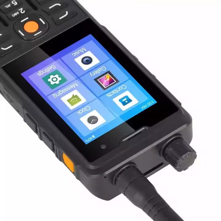 Factory custom F5 sim card 4G POC global call Wireless FM Radio with 2W PTT walkie talkie bluetooth NFC GPS network Mobile Phone