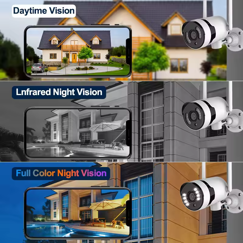 Cheap Eseecloud Outdoor 3MP 5MP 8CH Wireless Home Security CCTV Camera Systems WiFi Camera NVR Kit Video Surveillance System OEM