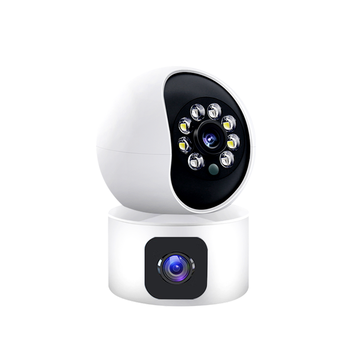 3MP HD Indoor Intercom AI Human Motion Tracking Night Vision PTZ Binocular Camera