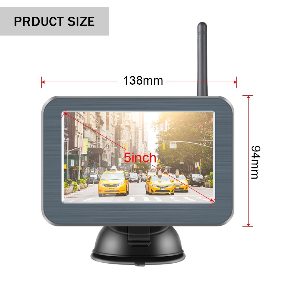 Baby Car Mirror Monitor 5 inch HD Analog /Digital Night Vision Car Mirror Display TFT LCD Reverse Car Cam Monitored