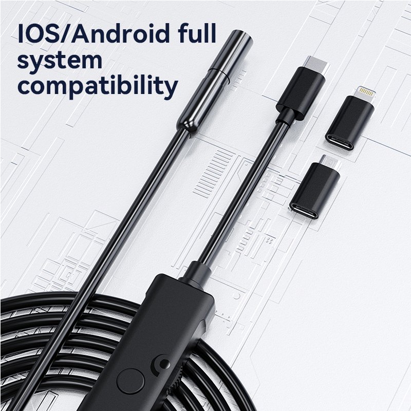 WiFi Inspection Camera Night Vision Waterproof Mini Videoscope Borescope Apple Android OTG Type-C Indoor Outdoor Analog Camera