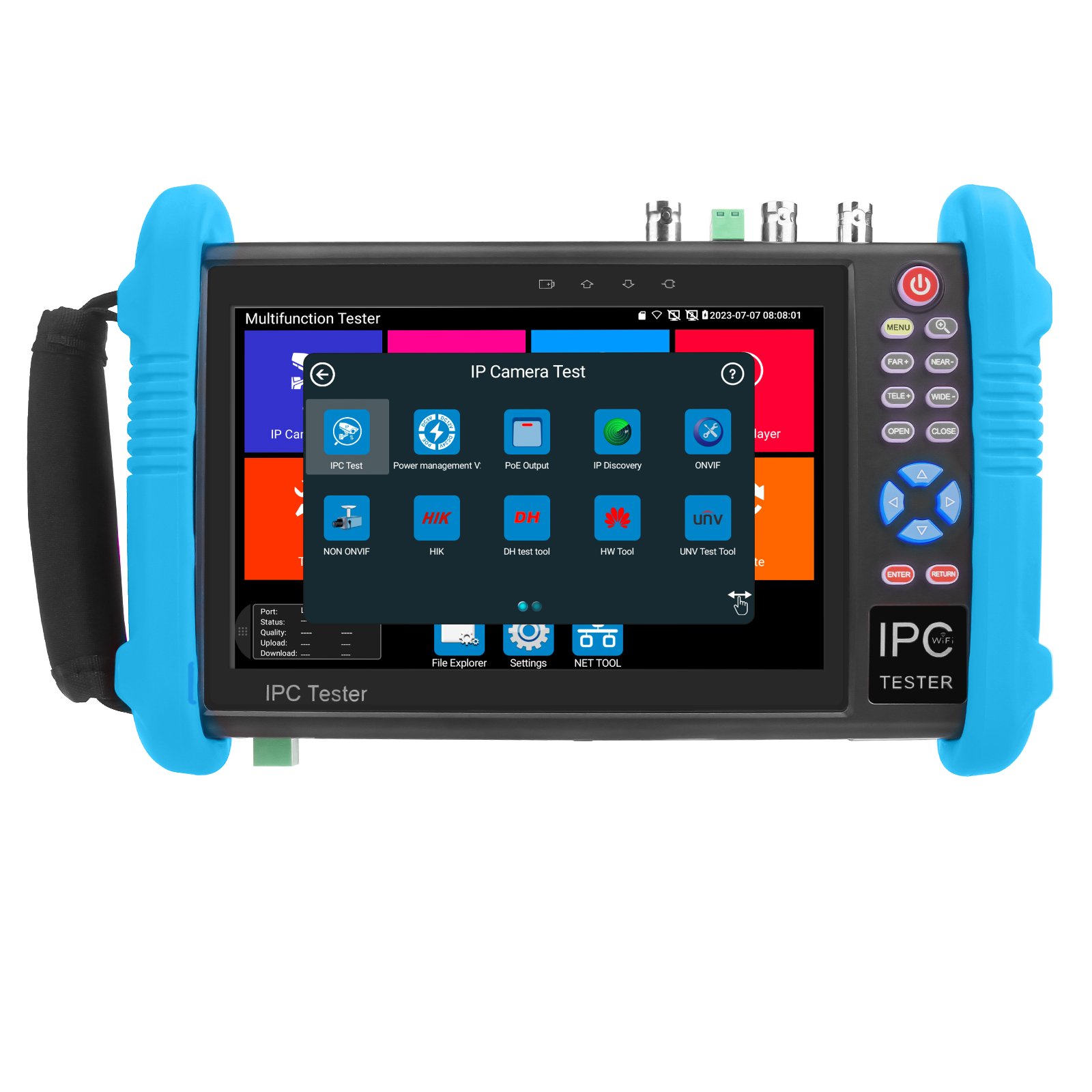 NOYAFA NF-IPC716ADHS CCTV Camera Monitor tester 8MP CVI/ TVI/ AHD LAN Cable Tester Poe 4K TDR RJ45 1920*1200 resolutions