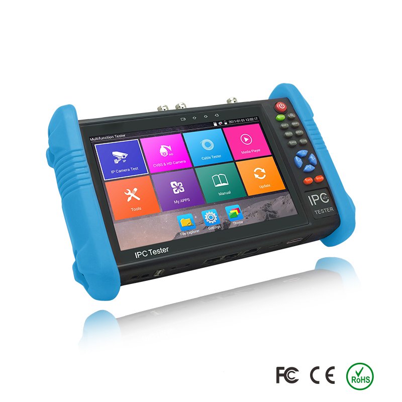 factory CCTV multi-function IP Tester AHD CVI TVI SDI wifi Android system cctv IP and Analog tester monitor IPC-9800ADHS Plus
