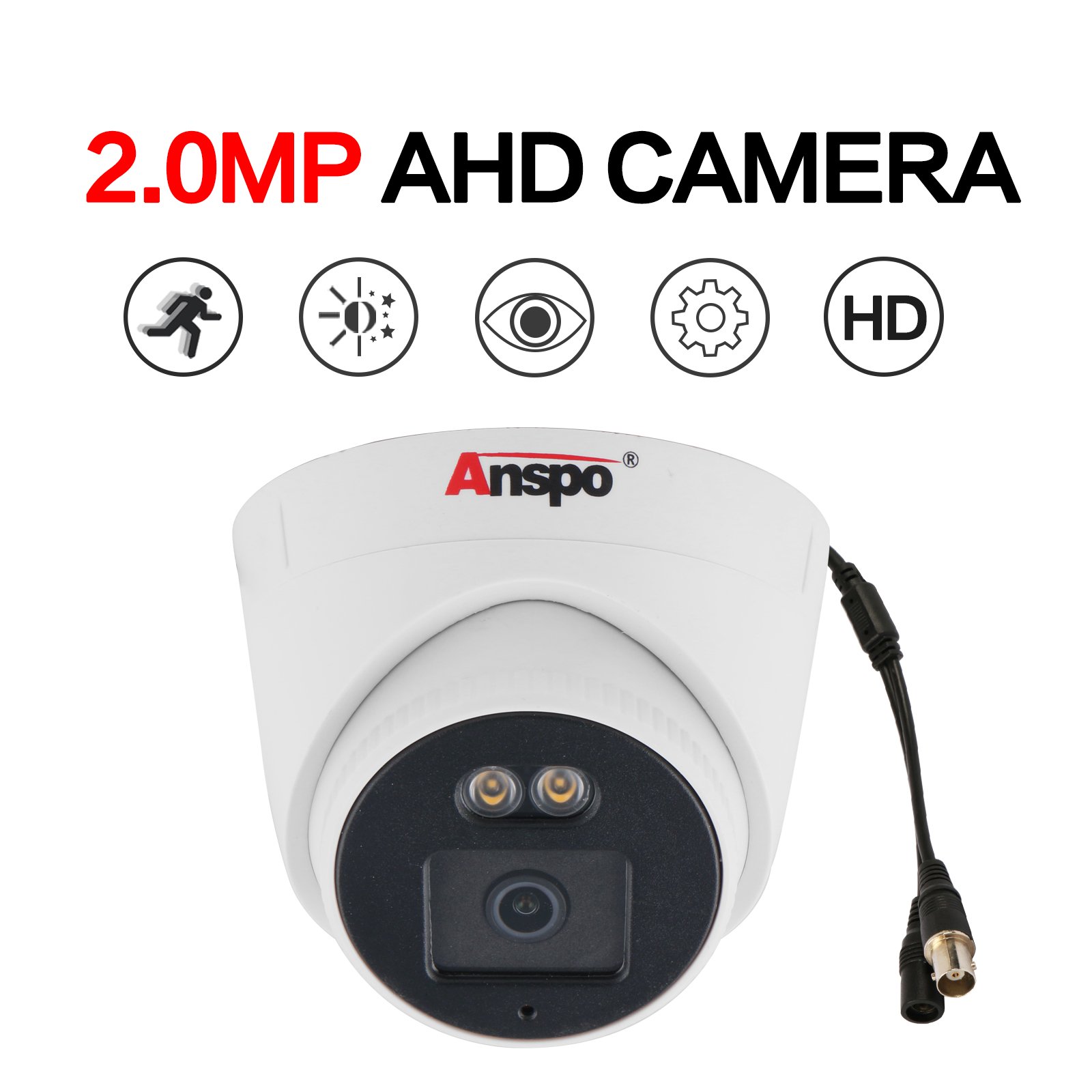 2mp 1080p Monitor analog camera security CCTV camera system night vision home security system dvr