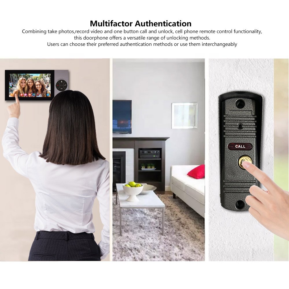 2024 New Trend HD 2MP WIFI Smart Video Intercom System with Multi-unlocking Access Control Camera Tuya Interphone for Security
