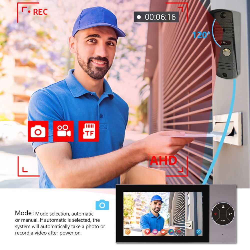 2024 New Trend HD 2MP WIFI Smart Video Intercom System with Multi-unlocking Access Control Camera Tuya Interphone for Security