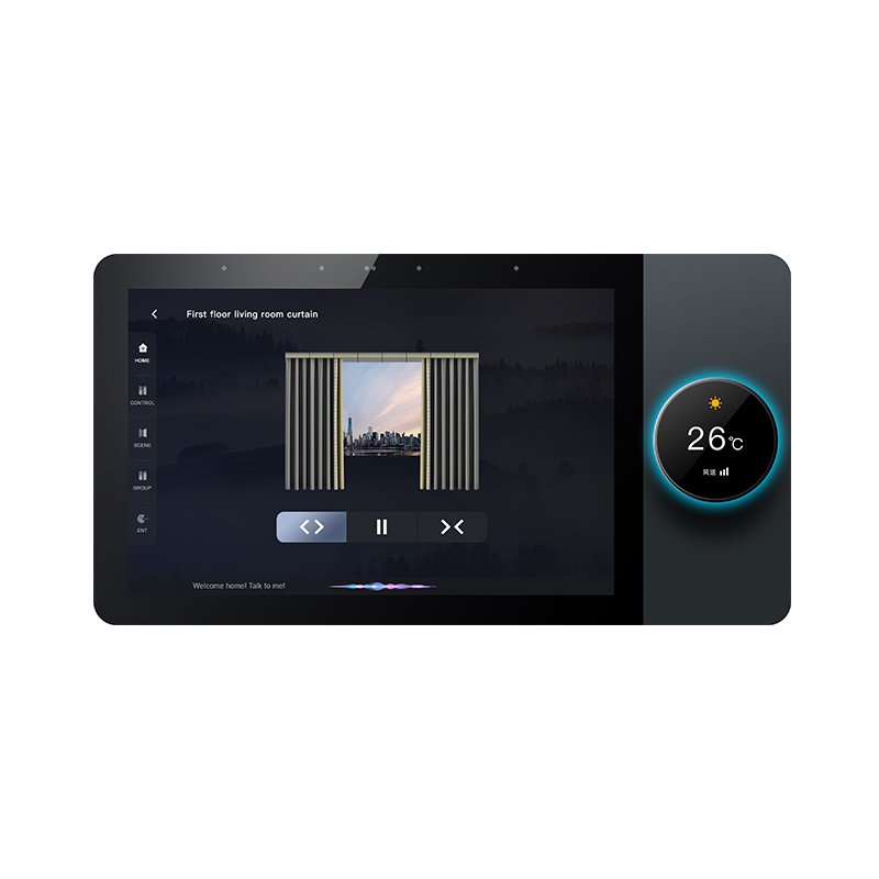 8 inch Touch Control Panel connect building intercom and visual doorbell Light-dimmer Music Play smart control panel smart home