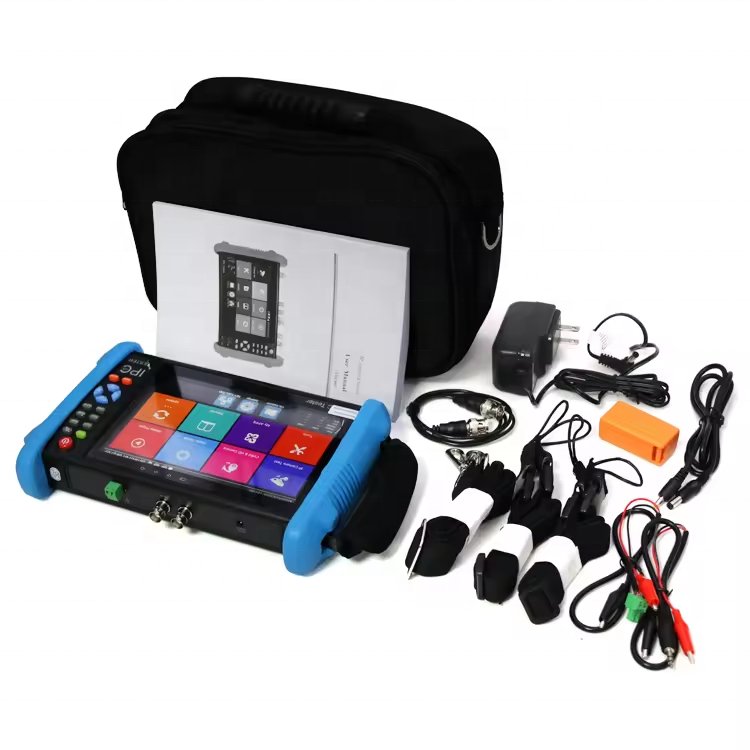 6 in 1 highest version Analog/IP/AHD/CVI/TVI/SDI 7Inch HD Touch Screen 4K H.265 ip CCTV Camera Tester monitor model ipc-9800
