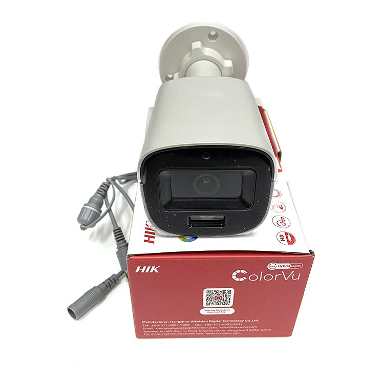 40m White Light Full Color Night Vision Motion Detection 2MP Bullet Analog CCTV Camera DS-2CE12DF3T-F