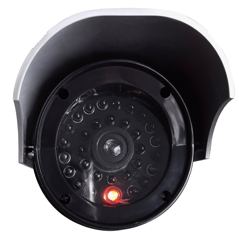 Manufacturer Solar Powered Analog Simulated Camera with Motion Sensor Flash Green Light Monitor Solar Dummy Camera