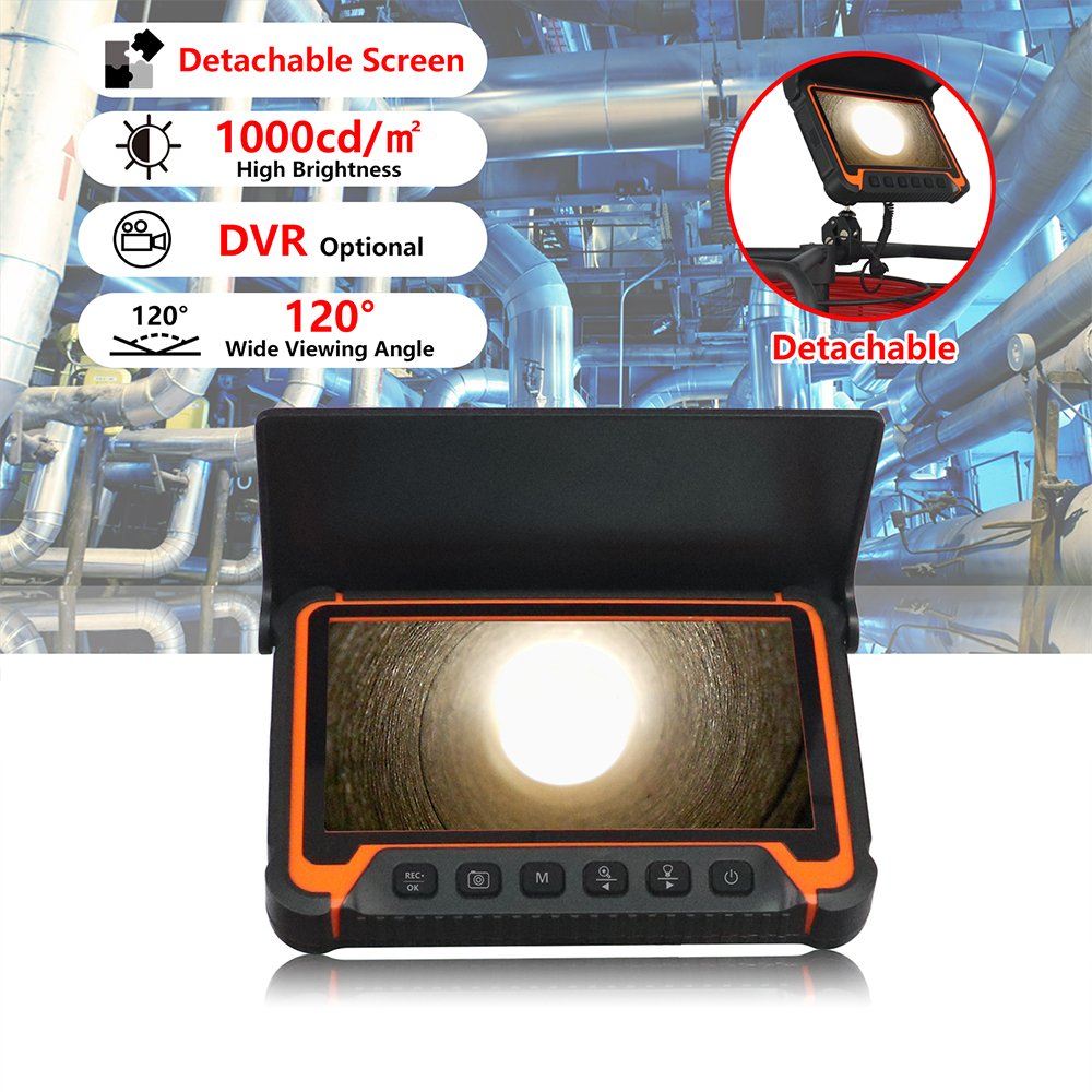 3kg light weight sewer drain camera HD video pipe inspection camera for pipes with DVR self-leveling 512hz transmitter
