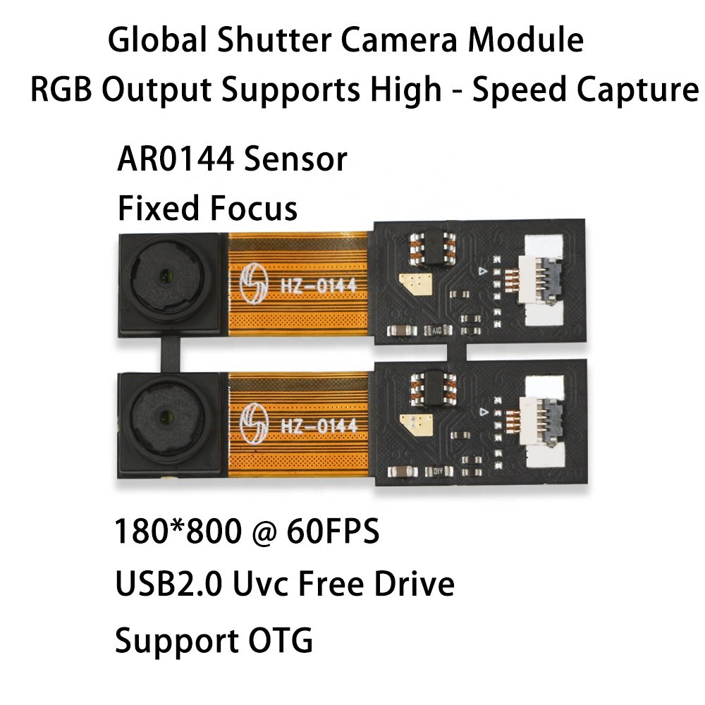 1MP 720P 60fps High Speed Global Shutter Ar0144 CMOS RGB UVC USB mini Industrial Inspection Machine Analog network Camera Module