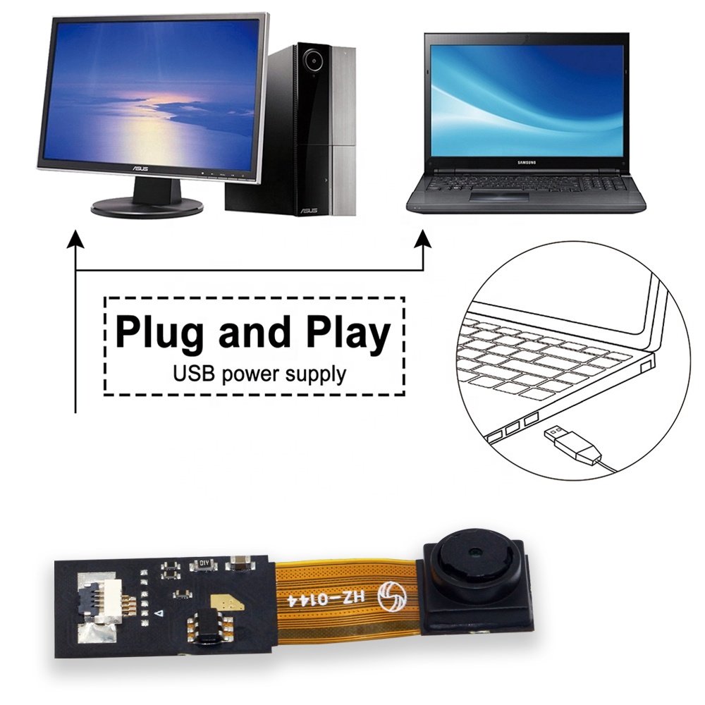 1MP 720P 60fps High Speed Global Shutter Ar0144 CMOS RGB UVC USB mini Industrial Inspection Machine Analog network Camera Module
