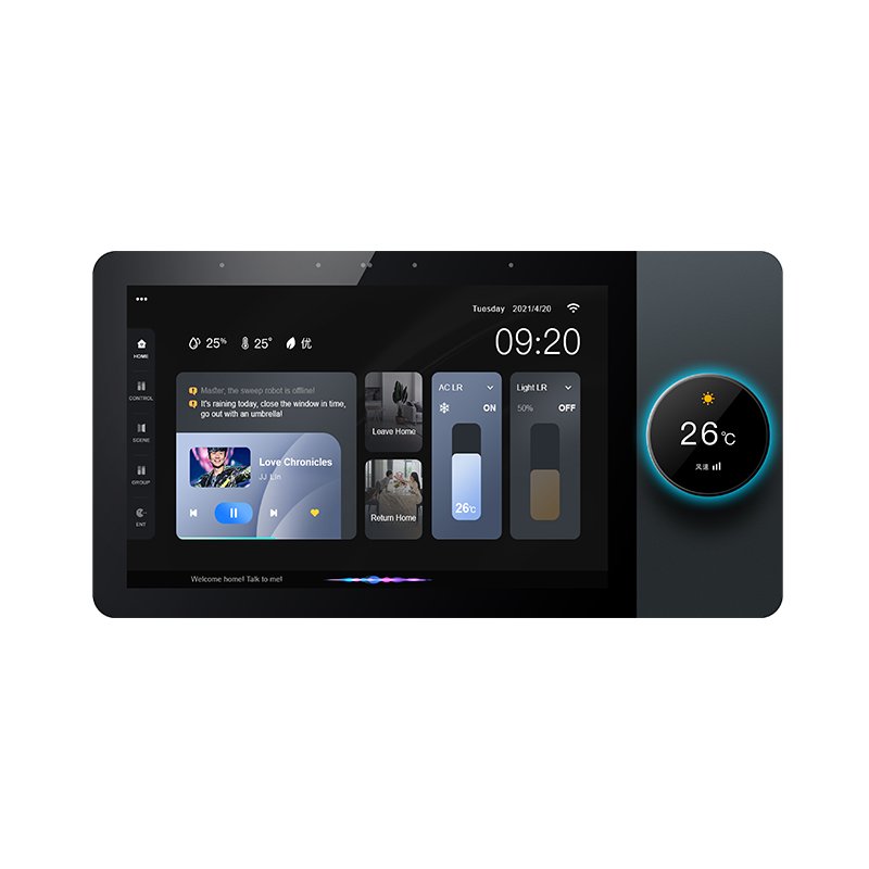10-inch WiFi smart control panel smart curtain music host touch screen smart controller with zigbee wall central control panel