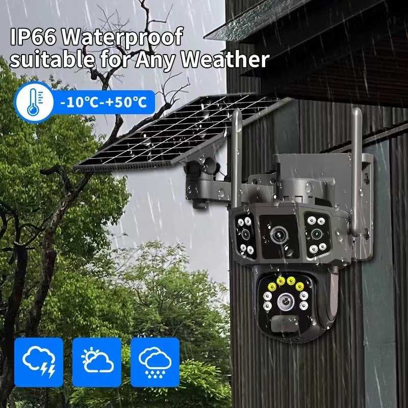 Wifi Camera Automatic Human Tracking WiFi 4G CCTV Security Camera Outdoor PIR Detection Solar WIfi Security Ptz Camera