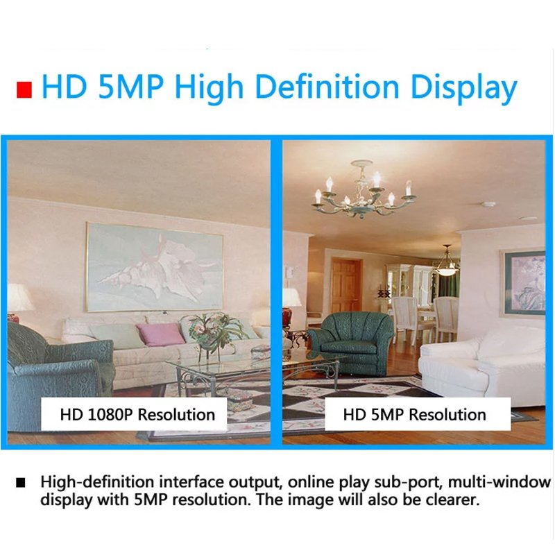 HIKWIFI Infrared Ip Analog Camera 5MP IP67 Waterproof HD TVI bullet Security Camera Night Vision with Smart IR HD