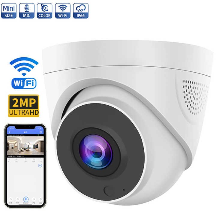 1080P HD Mini Video Home Security Camera Indoor Analog CCTV with Night Vision Face Detection for Elevator Ceiling Installation